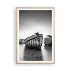 Plagát v ráme zo svetlého duba - Už iba spomienky... - 61x91 cm