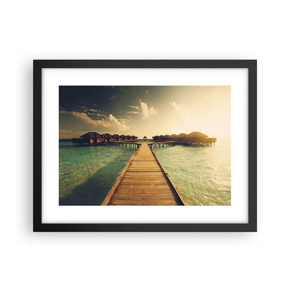 Plagát v čiernom ráme - Vrelé pozvanie - 40x30 cm