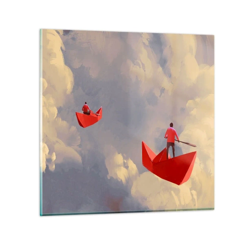 Obraz na skle - Výprava rojkov - 40x40 cm