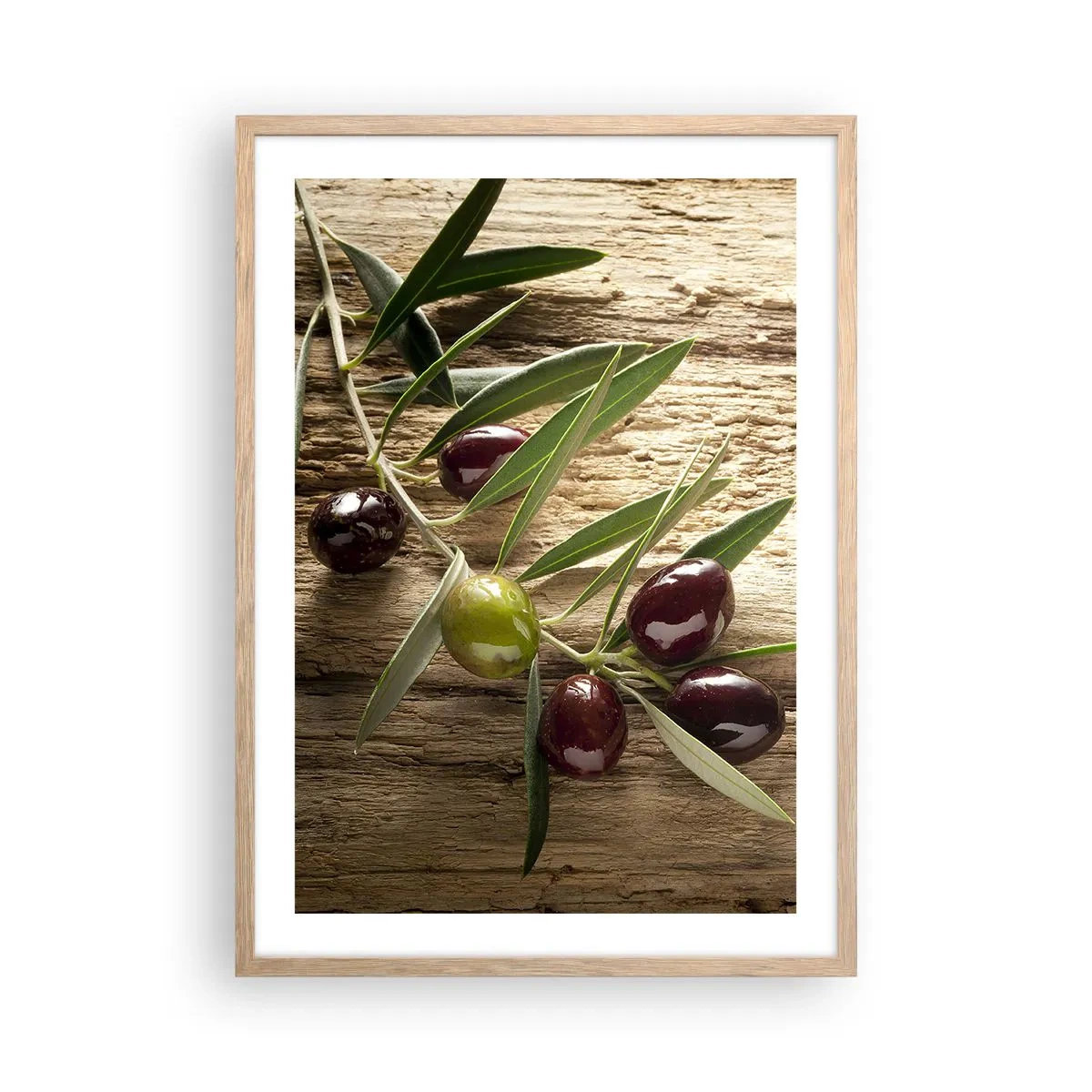 Plagát v ráme zo svetlého duba - Priamo od prírody - 50x70 cm