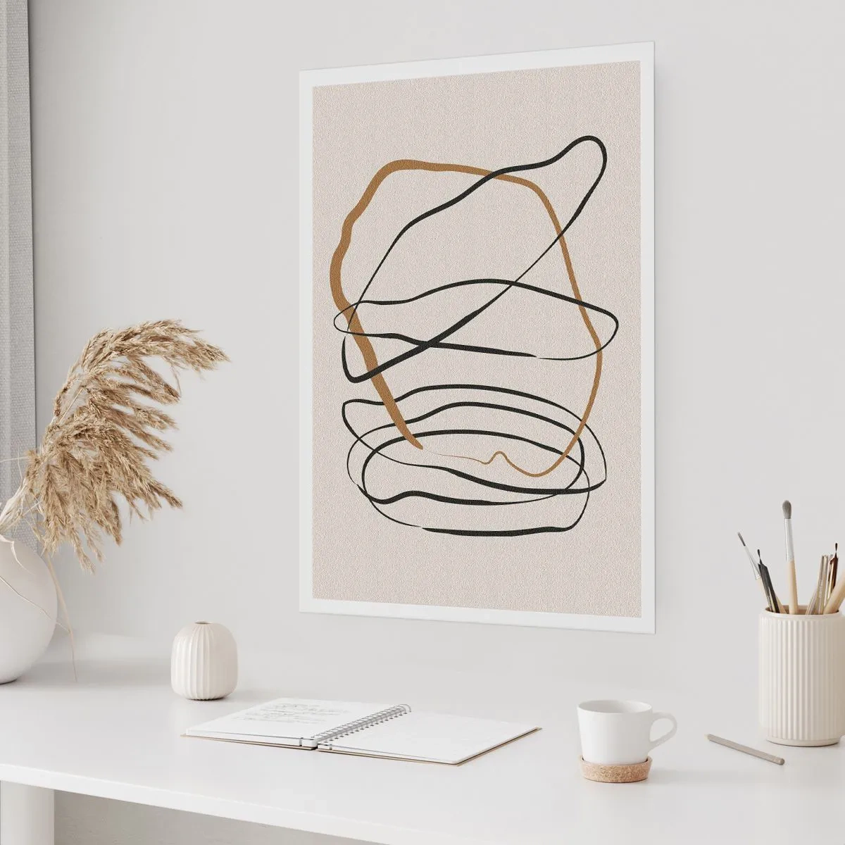 Plagát - Kompozícia – tanec v slučke - 40x50 cm