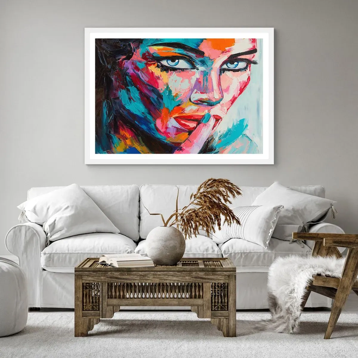Plagát v bielom ráme - Naše prvé tajomstvo - 50x40 cm