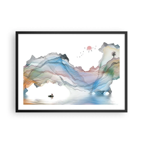 Plagát v čiernom ráme - Ku krištáľovým horám - 70x50 cm