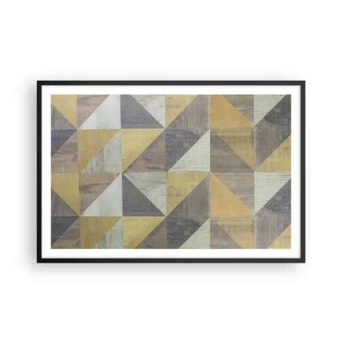 Plagát v čiernom ráme - V uhle trojuholníka - 91x61 cm