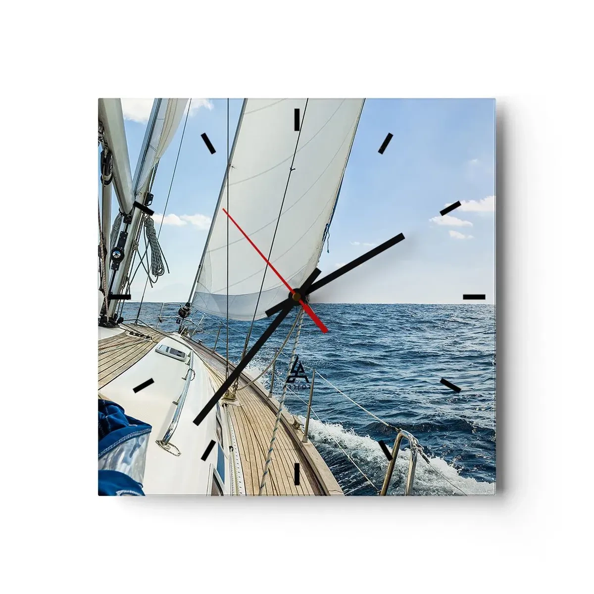 Nástenné hodiny - Ahoj, dobrodružstvo - 40x40 cm