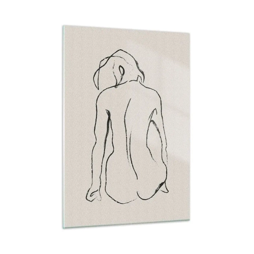 Obraz na skle - Dievčenský akt - 50x70 cm