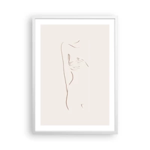 Plagát v bielom ráme - Tvar túžby - 50x70 cm