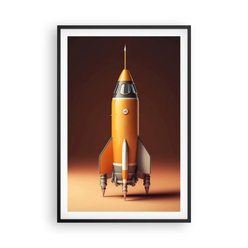 Plagát v čiernom ráme - Začína to snom - 61x91 cm