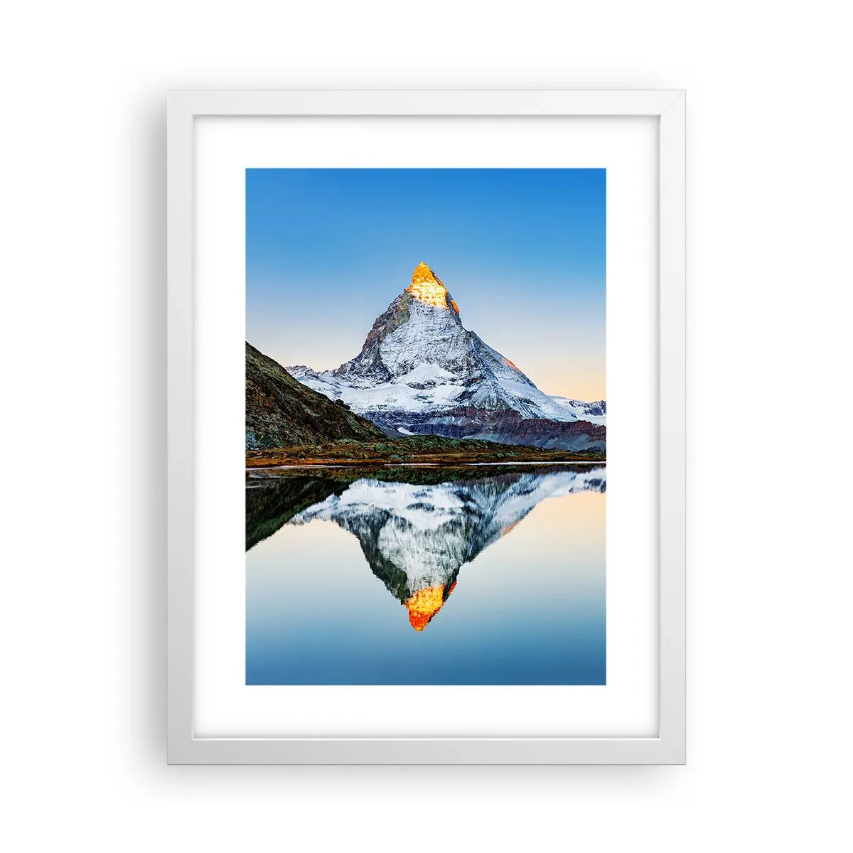 Plagát v bielom ráme - Dva svety - 30x40 cm