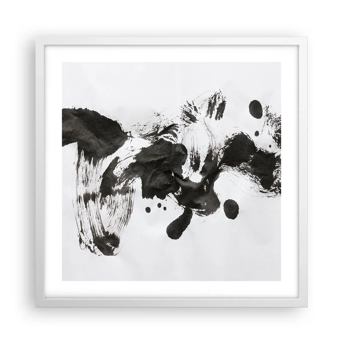 Plagát v bielom ráme - Metóda v šialenstve? - 50x50 cm