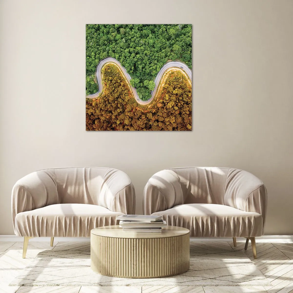 Obraz na skle - Hranice a prelomy - 70x70 cm