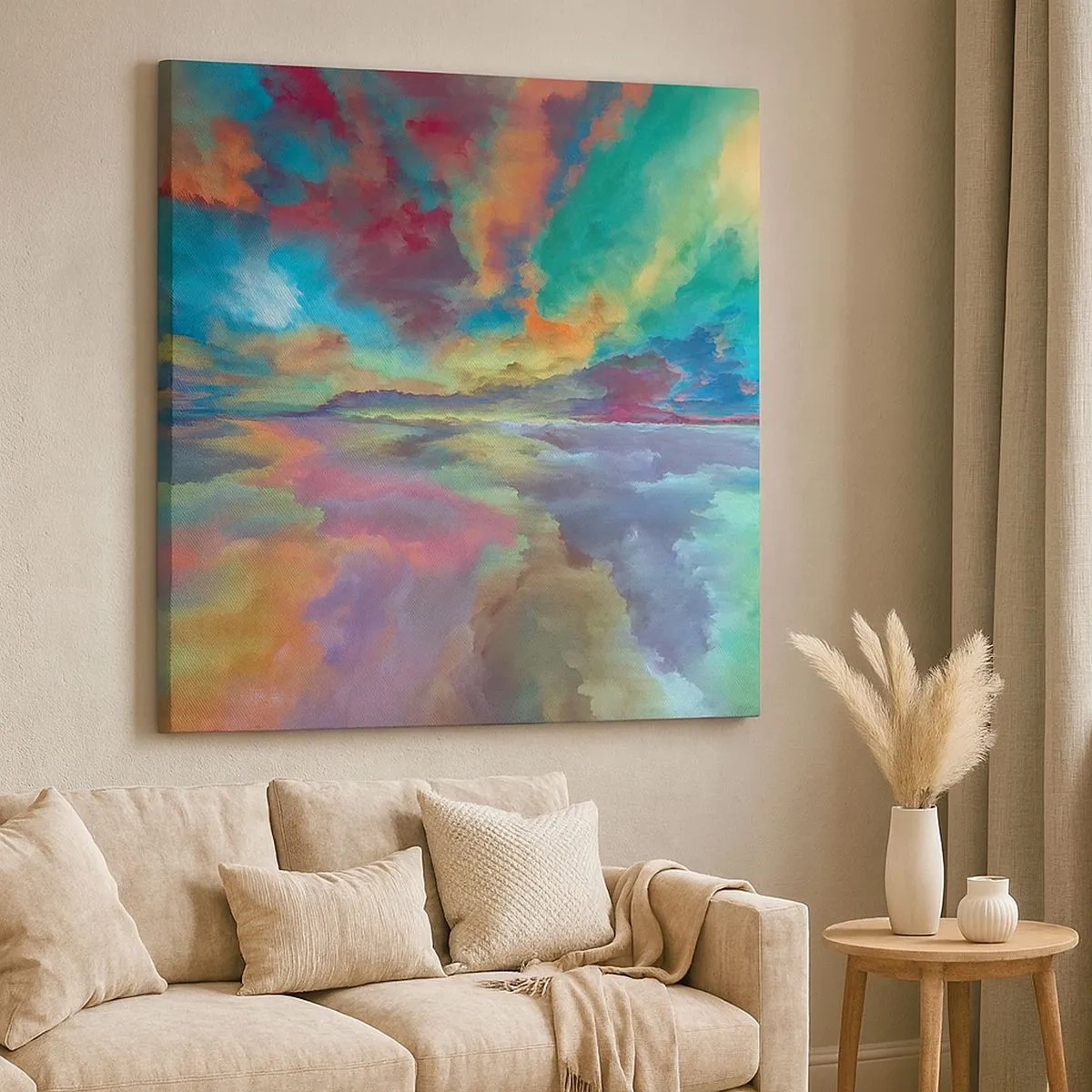 Obraz na plátne - Dve neba - 30x30 cm