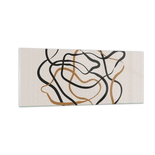 Obraz na skle - Všetko sa pokrútilo - 100x40 cm