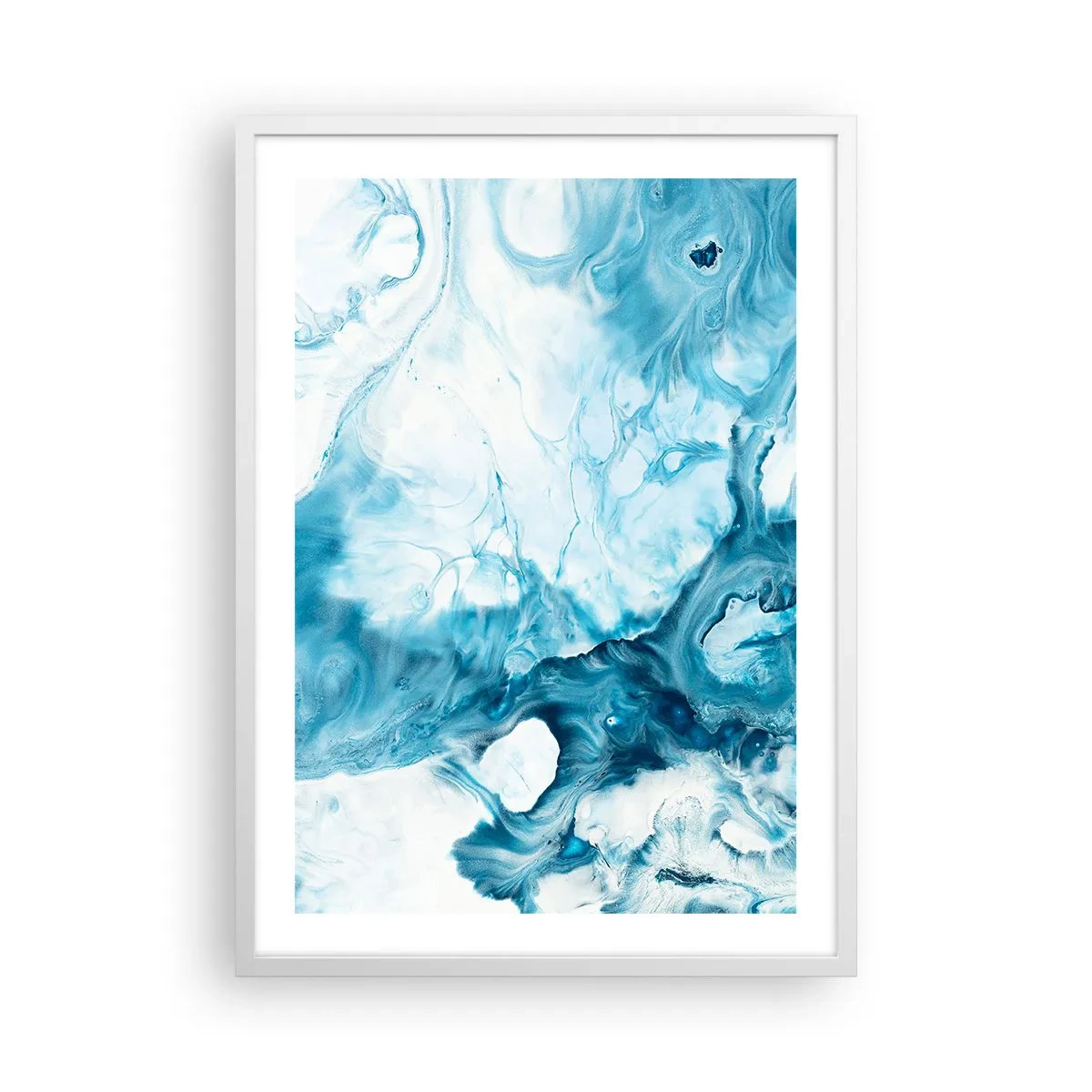 Plagát v bielom ráme - Modrý koncert - 50x70 cm