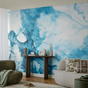 Fototapeta Premium Sand - Modrý koncert - Abstrakcia, Kus, Moderné umenie - 300x210 cm