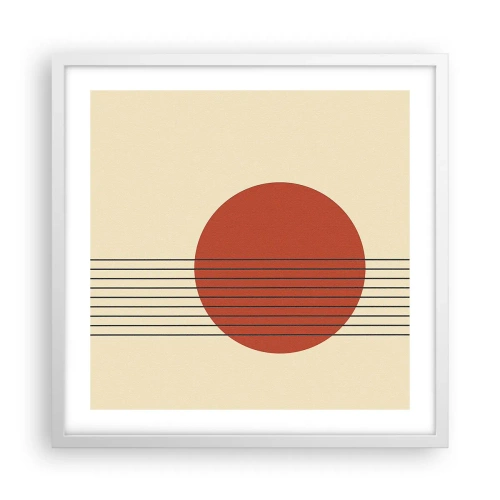 Plagát v bielom ráme - Stále dookola - 50x50 cm