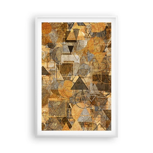 Plagát v bielom ráme - Svet zachytený do tvaru - 61x91 cm