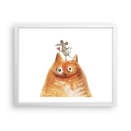 Plagát v bielom ráme - Paradoxy lásky - 50x40 cm