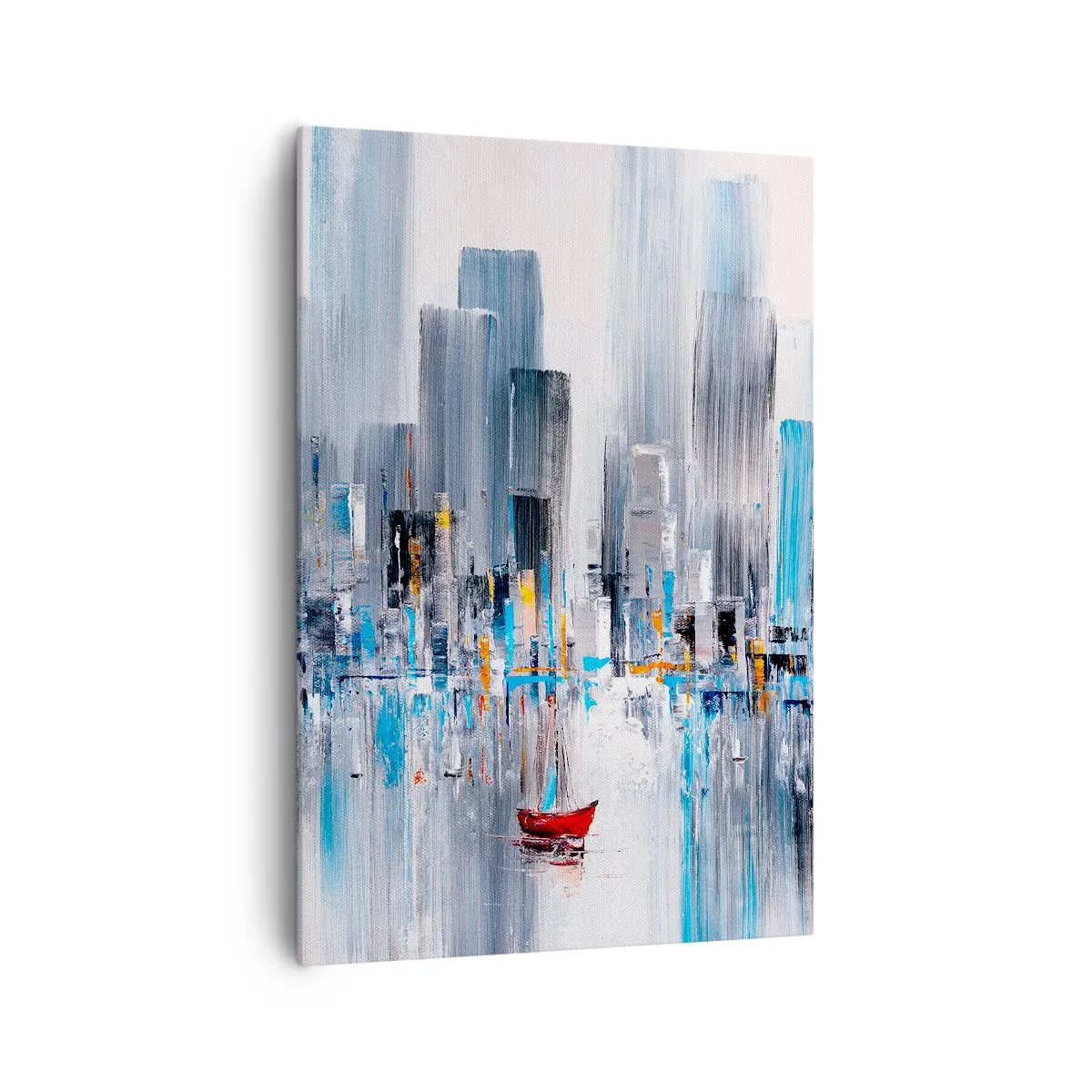 Obraz na plátne - Metropola pri zálive - 70x100 cm