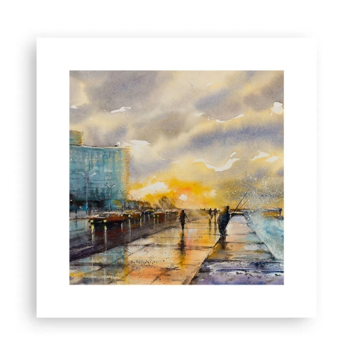 Plagát - Život na pobreží - 30x30 cm