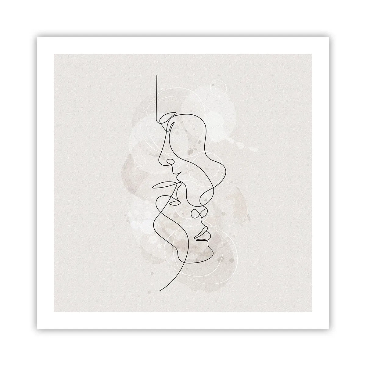 Plagát - Zamotaní v objatí - 60x60 cm