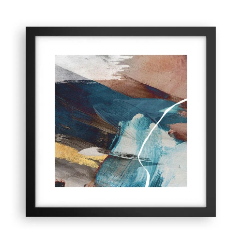 Plagát v čiernom ráme - Na plno a s energiou - 30x30 cm