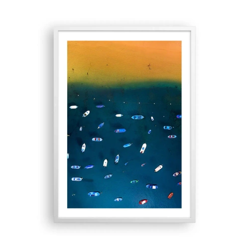 Plagát v bielom ráme - Prázdninová hra - 50x70 cm