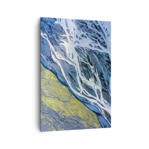 Obraz na plátne - Jaskynné maľby prírody - 70x100 cm