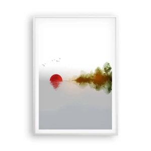 Plagát v bielom ráme - Prísľub pokoja - 70x100 cm