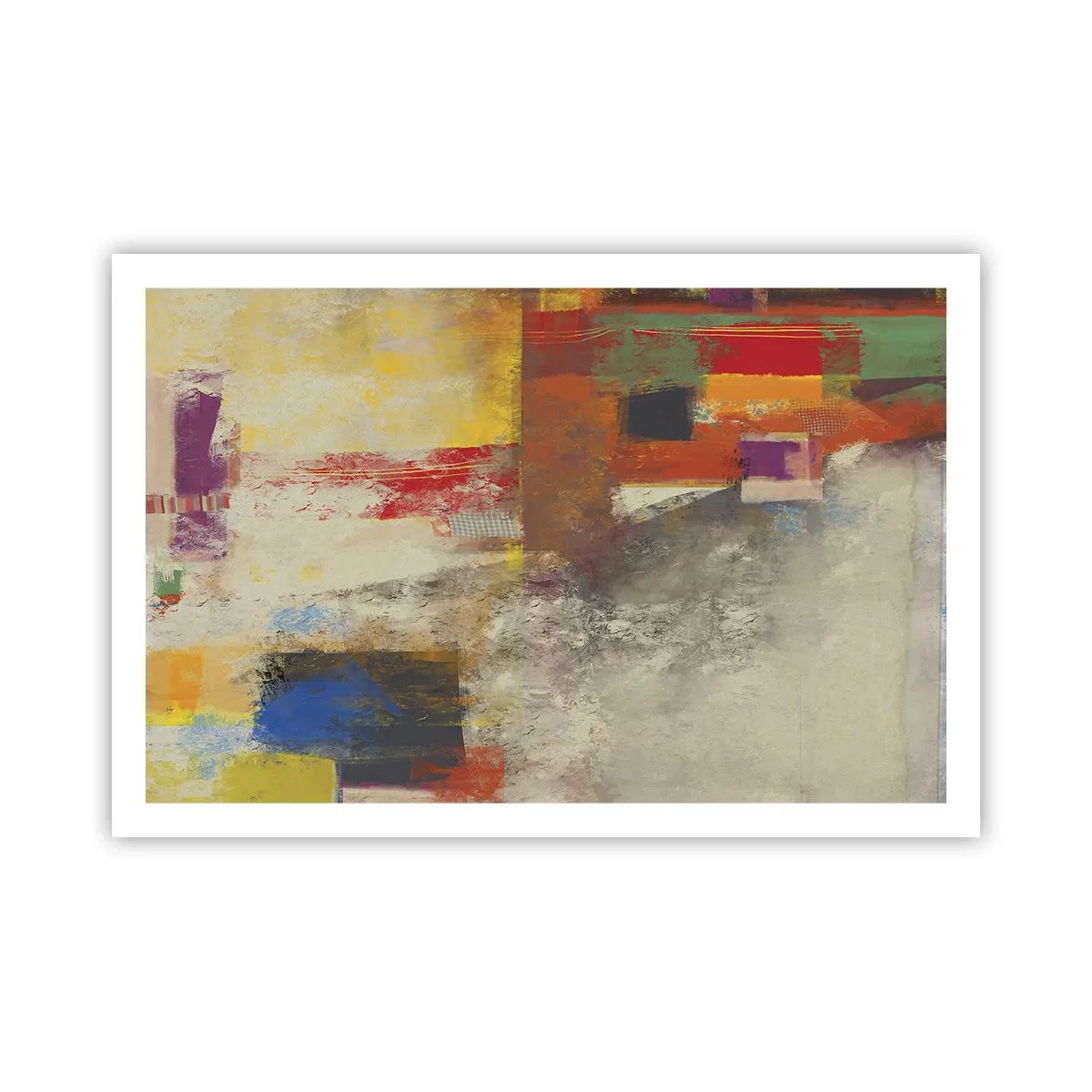 Plagát - Geometria farieb - 91x61 cm