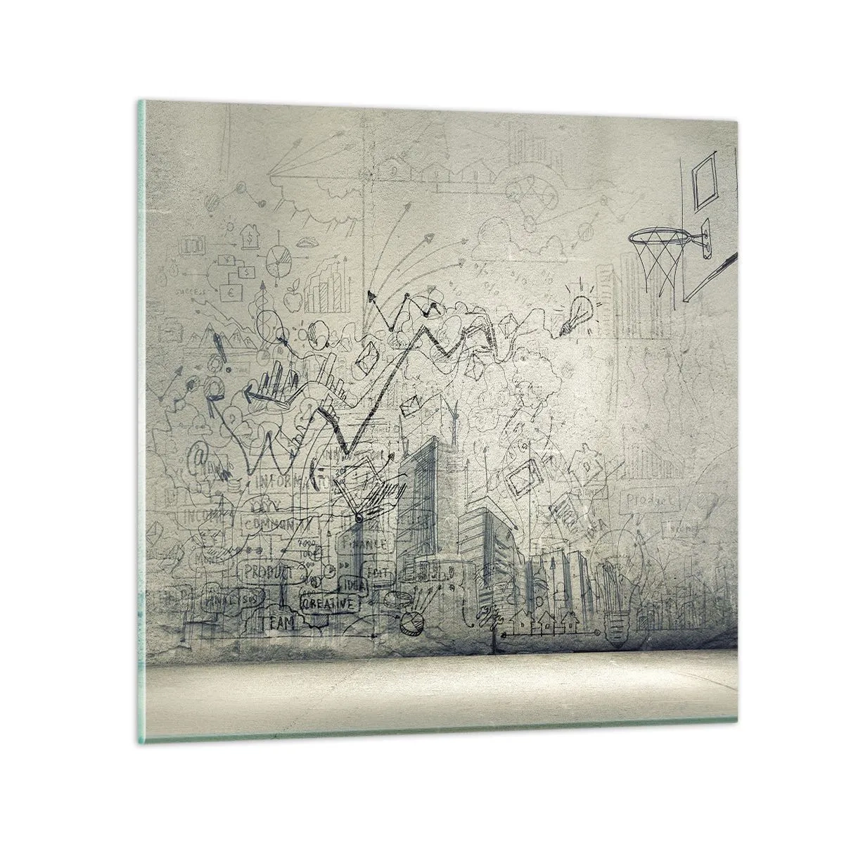Obraz na skle - Môj skvelý mestský život - 70x70 cm