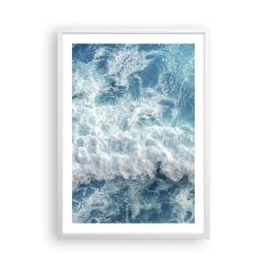 Plagát v bielom ráme - Radostne a skákavo - 50x70 cm