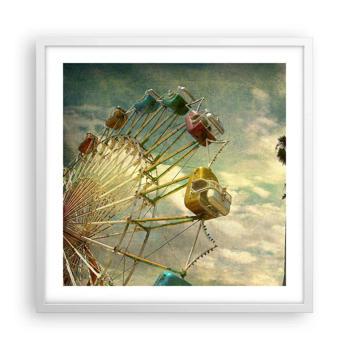 Plagát v bielom ráme - Bude, bude zábava… - 50x50 cm