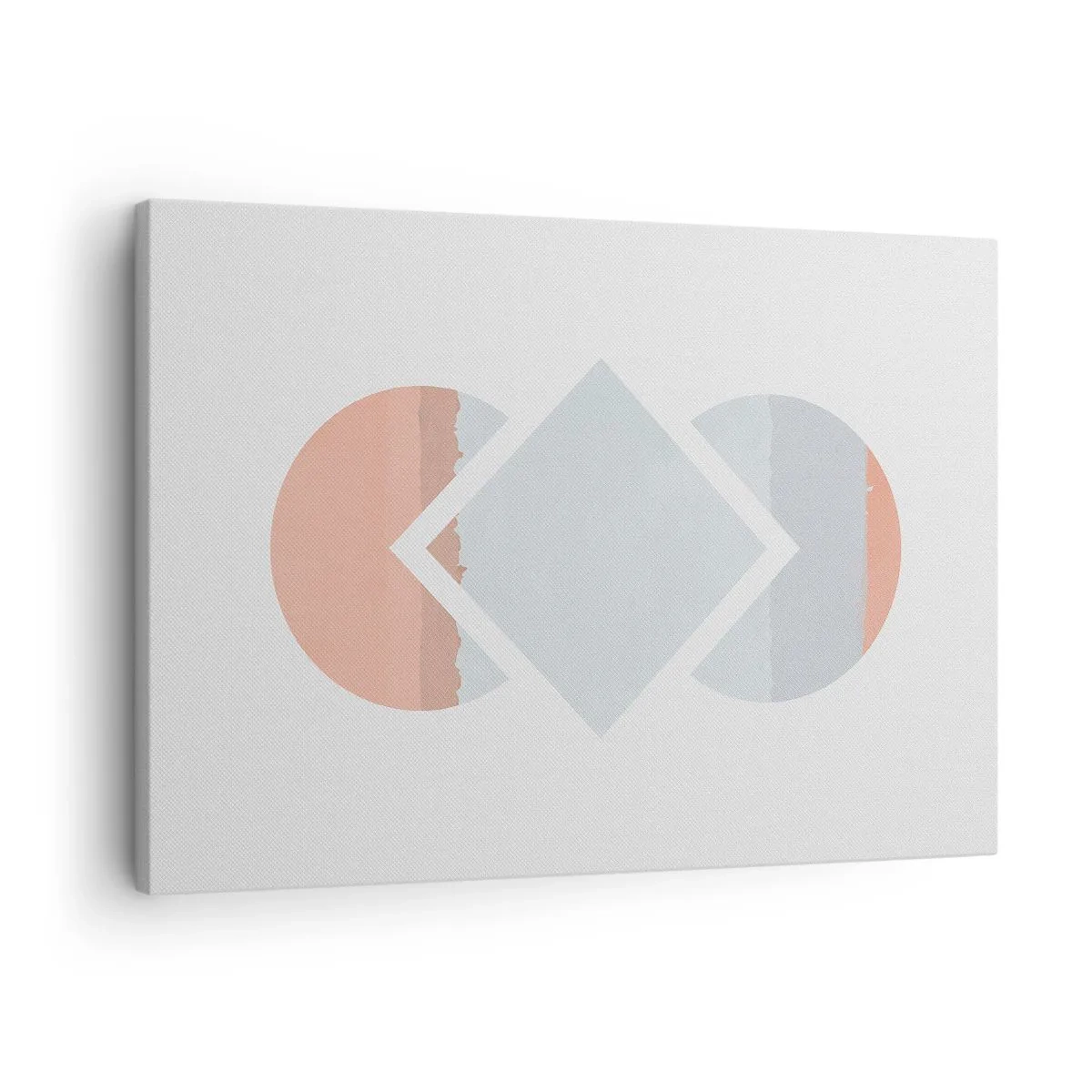 Obraz na plátne - Minimalistický obraz s geometrickými tvarmi - 70x50cm - Situácia je jasná - Moderná nástenná dekorácia do obývacej izby a spálne ARTTOR
