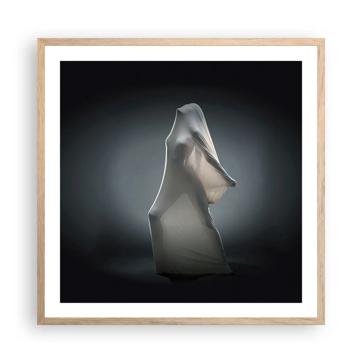 Plagát v ráme zo svetlého duba - Skryté túžby - 60x60 cm