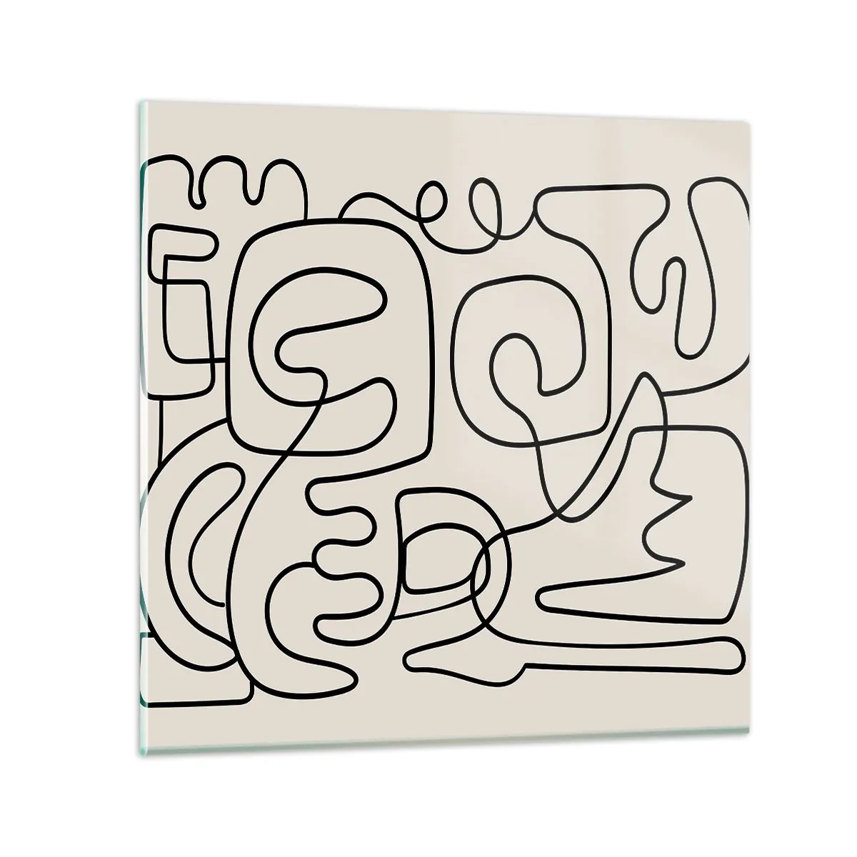 Obraz na skle - Podľa stopy - 30x30 cm