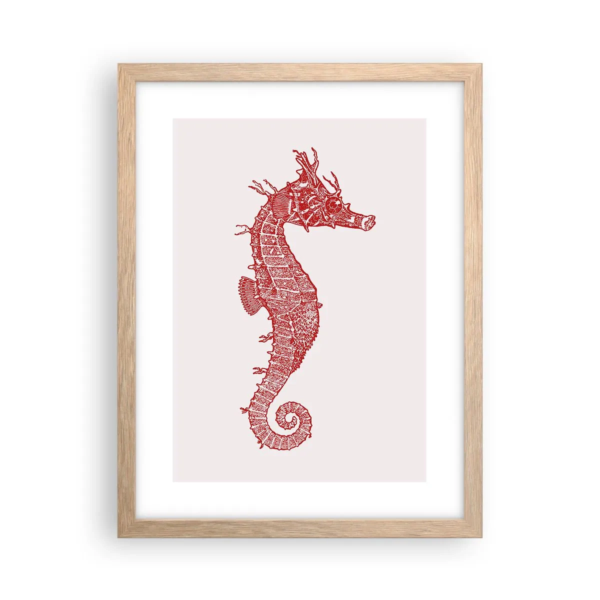 Plagát v ráme zo svetlého duba - Perfektná bytosť - 30x40 cm