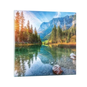 Obraz na skle - Nežnosť jesene - 70x70 cm