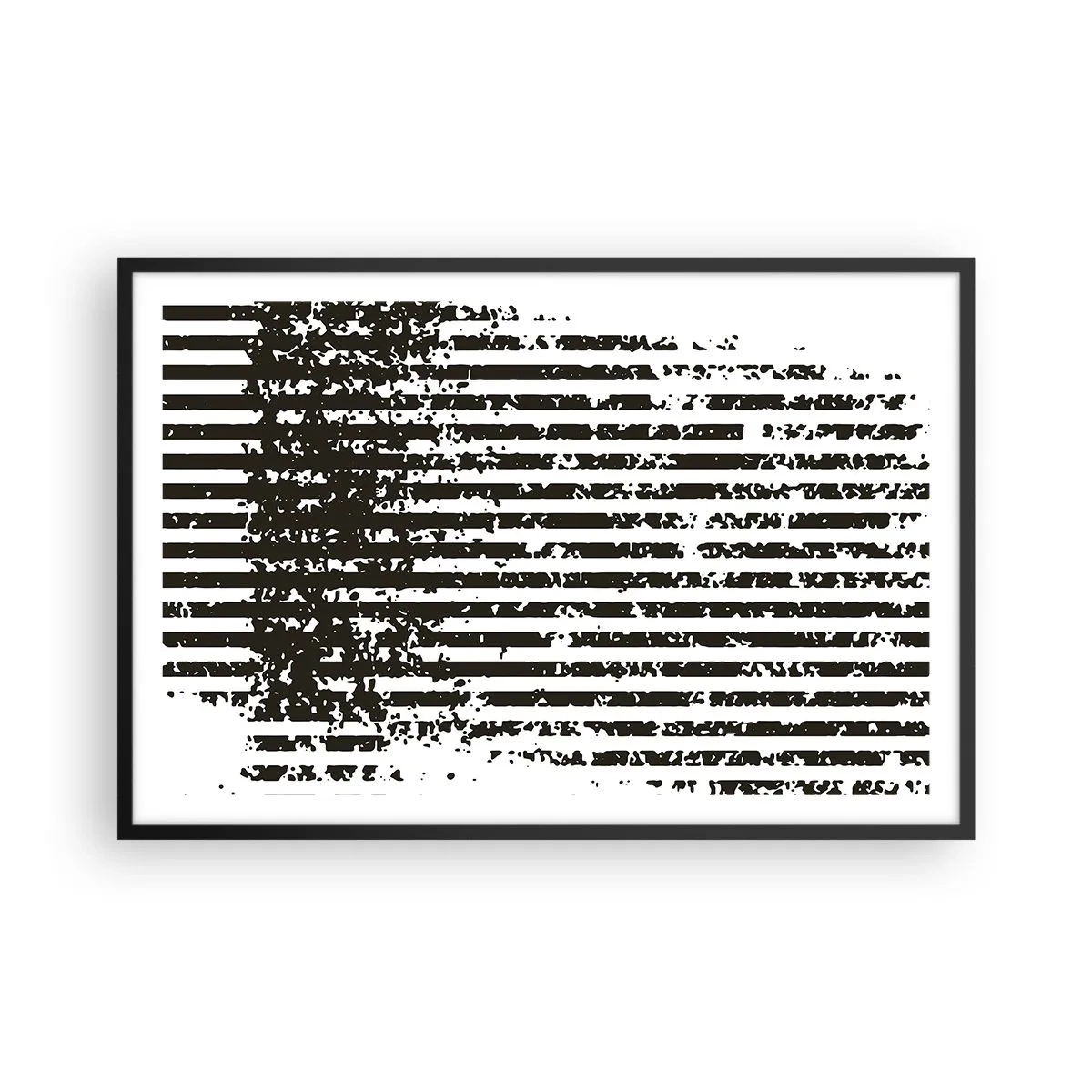 Plagát v čiernom ráme - Rytmus a šum - 91x61 cm
