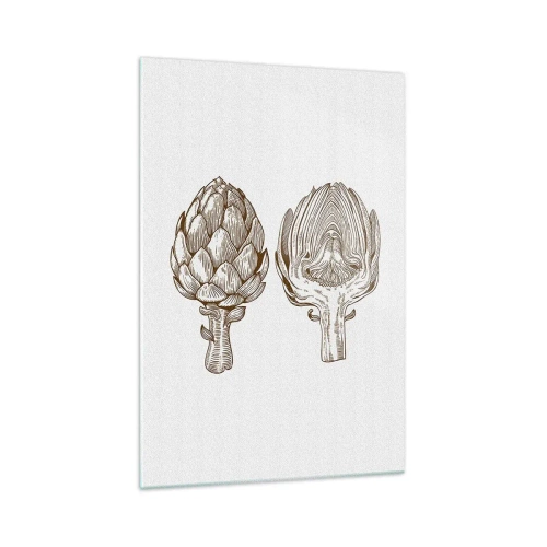 Obraz na skle - Hodiny anatómie - 70x100 cm