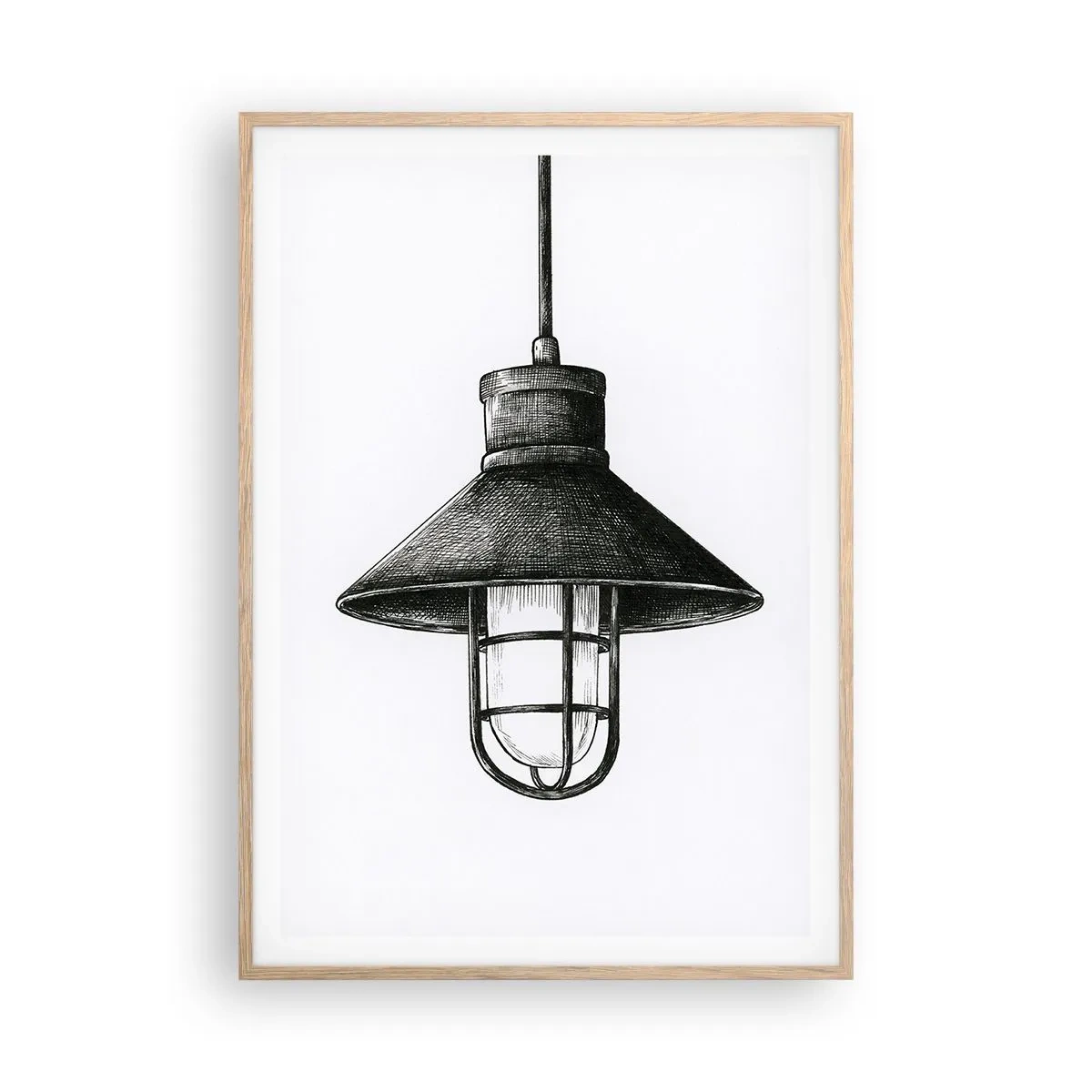 Plagát v ráme zo svetlého duba - Ako pred rokmi… - 70x100 cm