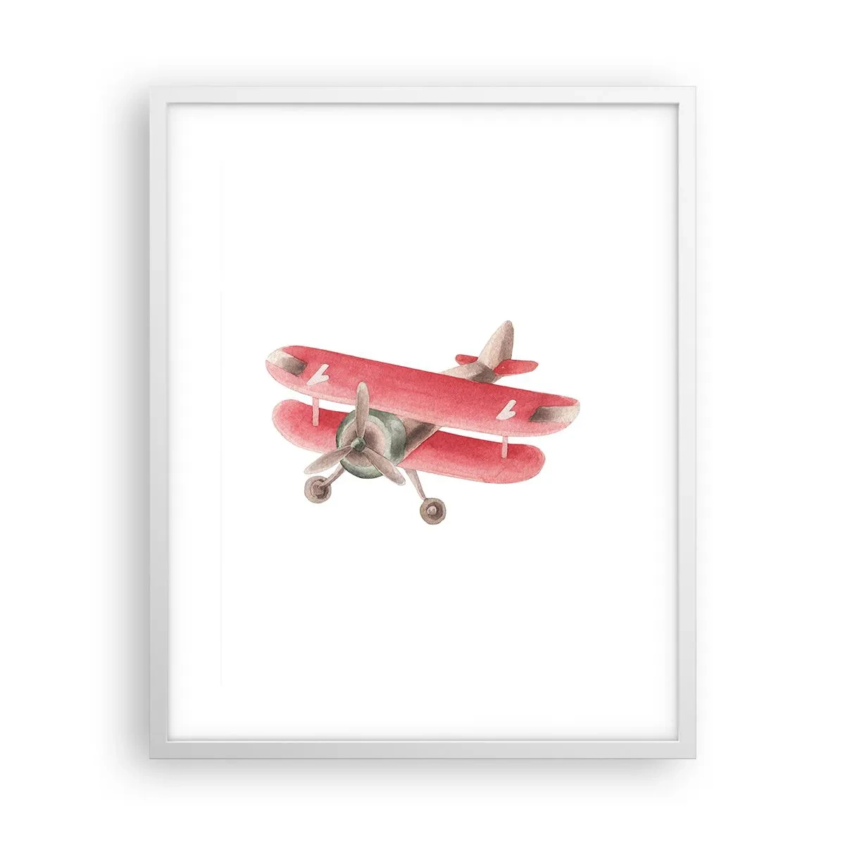 Plagát v bielom ráme - Pripravený na vysoký let - 40x50 cm