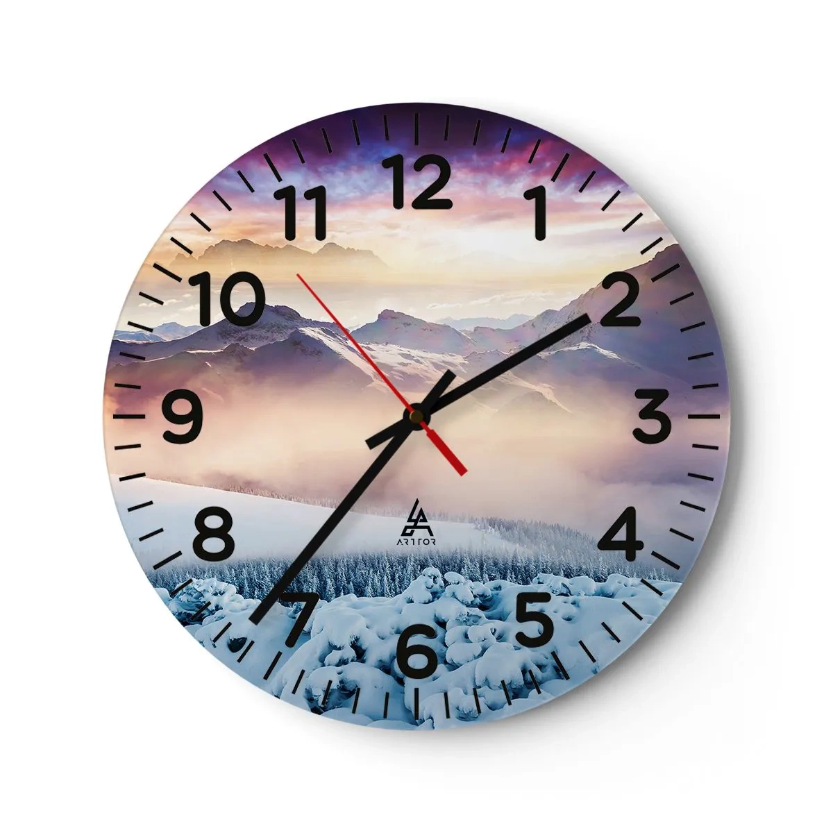 Nástenné hodiny - Sila a čistota prírody - 30x30 cm