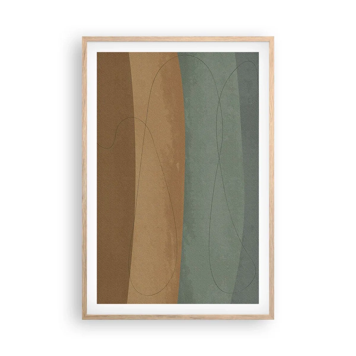 Plagát v ráme zo svetlého duba - Horizontálna kompozícia - 61x91 cm
