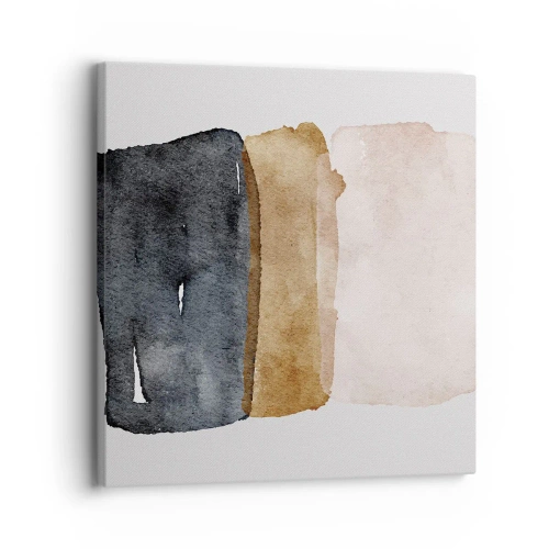 Obraz na plátne - Kompozícia zemitých farieb - 30x30 cm