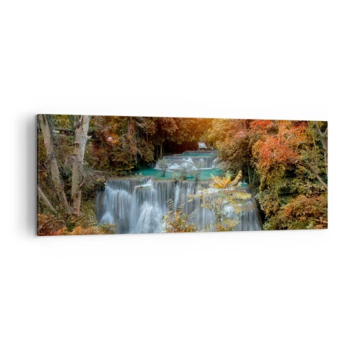 Obraz na plátne - Ukrytý poklad lesa - 140x50 cm