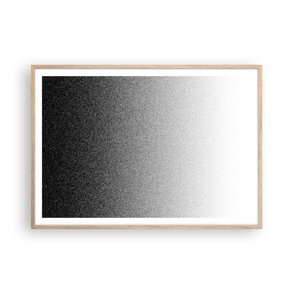 Plagát v ráme zo svetlého duba - Smerom ku svetlu - 100x70 cm