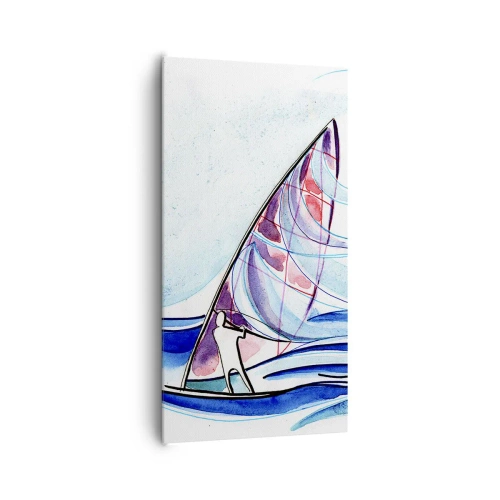 Obraz na plátne - S vetrom v rytme vĺn - 65x120 cm