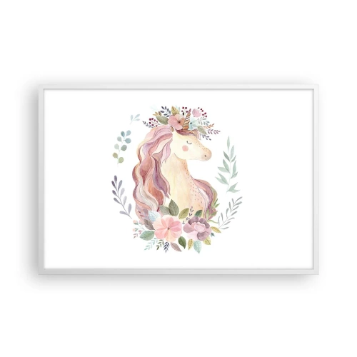 Plagát v bielom ráme - Pozvánka do ríše rozprávok - 91x61 cm