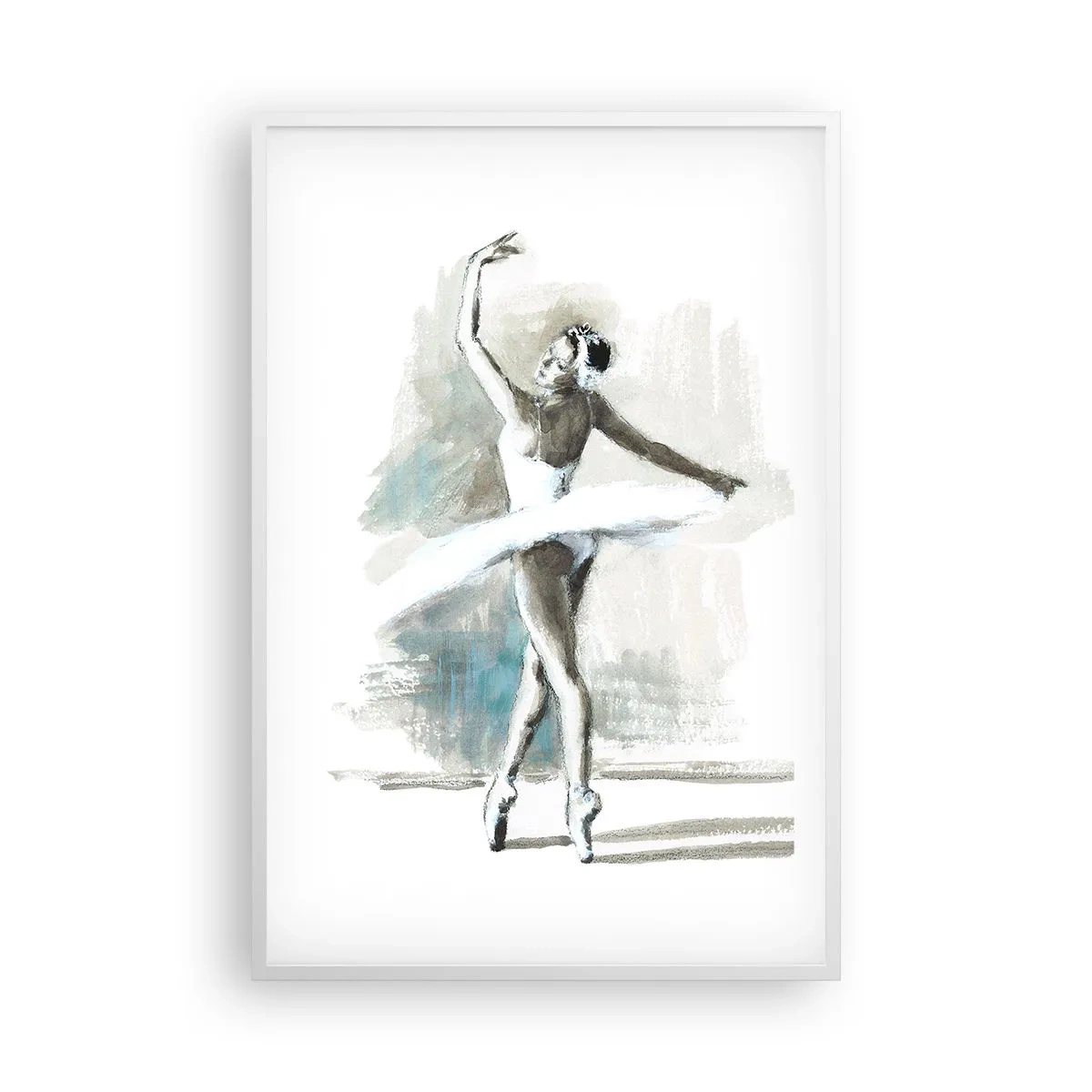 Plagát v bielom ráme - Zakliata do labute - 61x91 cm